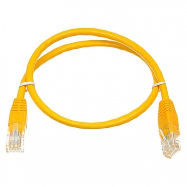 Купить Патч-корд UTP Atcom RJ45, Cat.6, мідь, 1 м, жовтий