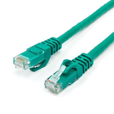 Купить Патч-корд UTP Atcom RJ45, Cat.6, мідь, 3 м, зелений
