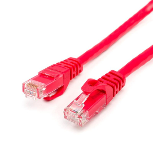 Купити Патч-корд UTP Atcom RJ45, Cat.6, мідь, 1 м, червоний