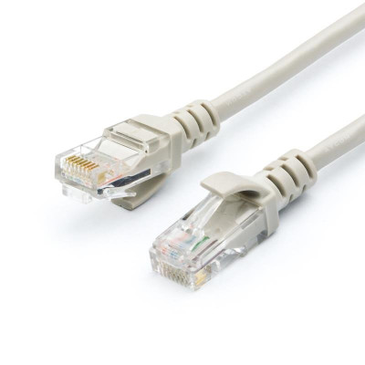 Купить Патч-корд UTP Atcom Geplink Cat.5e, 26AWG, 1 м, сірий (GL8001)